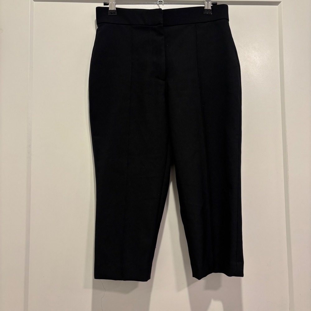 La Ligne New York Black High Waisted Cropped Tailored Pants Size 2